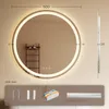 Auralum Badezimmer Spiegel Rund 50 cm LED Badspiegel mit Produktbild-Vorschau 4