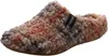 Verbenas Damen Hausschuh York Plaid Borrego weiß/beige/rot Produktbild-Vorschau 1