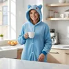 Pyjama Onesie Kigurumi Kostüm für Erwachsene Blau Bulbasaur Produktbild-Vorschau 4