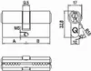 greenteQ Profil-Doppelzylinder SX 95 GF 40/55 mit 3 Produktbild-Vorschau 2