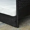 Rattan Hundeliege Outdoor mit Dach, Erhöhtes Hundebett für Produktbild-Vorschau 9