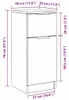 vidaXL Sideboard Schwarz Eichen-Optik 30 x 30 x 70 cm Produktbild-Vorschau 7