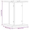 vidaXL Lautsprecherständer 2 Stk. Betongrau 30x30x40 cm Produktbild-Vorschau 8