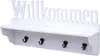 Nástěnný věšák HWC-D41 Welcome, věšák, 4 háčky pevný Náhled obrázku produktu 6