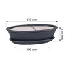 Bol à bonsaï en céramique avec soucoupe 45 cm Pot à bonsaï Voir les images du produit 2