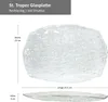 St Tropez Servierplatte Glas rechteckig 35,5x23cm Struktur Produktbild-Vorschau 6