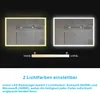 AQUABATOS LED Badspiegel  100x70 cm Kaltweiß und Warmweiß Produktbild-Vorschau 2