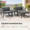 Melko sedací souprava hliníková balkonová souprava lounge Náhled obrázku produktu 10