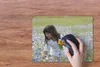 MuchoWow® Mauspad Mousepad Mädchen - Blumen - Wiese 40x30 Produktbild-Vorschau 3