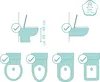 Fillikid Toilettentrainer Ben Exklusiv, Design:Weiß-Grau Produktbild-Vorschau 2