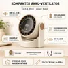 Stolní a nástěnný ventilátor, barva krémová, 5 rychlostí | Náhled obrázku produktu 3