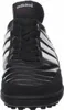 A close-up, front-facing view of a black Adidas soccer shoe. Podgląd zdjęcia produktu