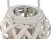 Portacandele Home ESPRIT Bianco Legno Cristallo 18 x 18 x Anteprima dell’immagine prodotto 2