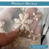 2 tende in voile con ricami floreali in pizzo per Anteprima dell’immagine prodotto 4