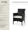 tectake® 2er Set Rattanstuhl Nantes widerstandsfähig 59 x Produktbild-Vorschau 6
