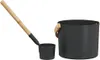 vidaXL Sauna Zubehör Set 2 Stk. Schwarz Produktbild-Vorschau 5
