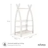 MAMOI® Porte-manteau bébé chambre d'enfant | Porte-manteau Voir les images du produit 2