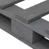 vidaXL Palettenbett Grau Massivholz Kiefer 120×200 cm Produktbild-Vorschau 1