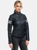 Tazzio Damen Lederjacke F513 (Navy, L) Produktbild-Vorschau 7