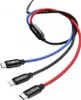 Cavo USB Baseus 3W1 Usb-C / Lightning / Micro 3A 1,2M Anteprima dell’immagine prodotto 9