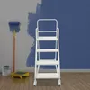 A white stepladder is shown in front of a wall that is partially painted blue. Náhled obrázku produktu