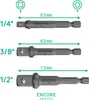 Sada adaptérov pre vŕtačky, 3 diely, šesťhranný na Náhľad obrázku produktu 2