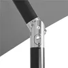 A close-up view of the joint mechanism of a gray umbrella pole. Produktbild-Vorschau