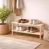 DOCHTMANN Botník se 2 policemi dřevěný 74x30x26cm Náhled obrázku produktu 5