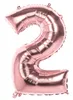 XL Folienballons Zahl 86 cm groß - Rose Gold - Luft oder Produktbild-Vorschau 1