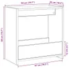 vidaXL Stolik boczny dębowy Artisan 50x26x50 cm materiał Podgląd zdjęcia produktu 6
