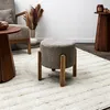 HowHomely | Sitzpouf - Pouf - 35 x 35 x 35 cm - Braun - Produktbild-Vorschau 2