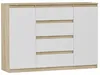 Komoda 160 cm zásuvky dveře skříňka FRAMIRE R-160-S4 sonoma Náhled obrázku produktu 9