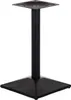A black metal table base on a white background. Podgląd zdjęcia produktu