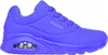 A side view of a blue Skechers sneaker against a white background. Voir les images du produit