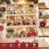 27 Holz-Weihnachtsanhänger, 9 Motive, Baumschmuck, Deko Voir les images du produit
