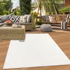Stylischer wetterfester Teppich | In- & Outdoor | in cream Produktbild-Vorschau 1