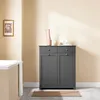 SoBuy Wäscheschrank BZR33-II-DG in einem modernen Badezimmer mit Waschtisch und Deko Anteprima dell’immagine prodotto