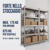 IvoQ Scaffali Set da 2 – 180 x 90 x 40 cm – Metallo zincato Anteprima dell’immagine prodotto 3