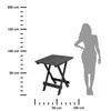 Table de balcon pliante anthracite 70 cm Voir les images du produit 5