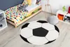 Teppich SILVER Kreis PIŁKA Fußball schwarz - weiß Schwarz Produktbild-Vorschau 4