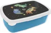 KitchenYeah® Lunchbox Brotzeit Brotdose 17x11 cm Sterne - Produktbild-Vorschau 1
