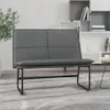 vidaXL Lavica šedá 100x75x76 cm Imitácia kože Náhľad obrázku produktu 2
