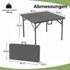 COSTWAY Klapptisch 86x86cm, Campingtisch klappbar, Produktbild-Vorschau 7