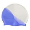 Bonnet de natation élastique en silicone pour piscine blanc Voir les images du produit 2