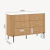 Komoda "Kokunse" s 6 zásuvkami, rozmer 120 x 42 x 78 cm, Náhľad obrázku produktu 3