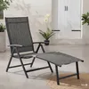 home24 Gartenliege - Aluminium / Textilene - Grau Produktbild-Vorschau 2