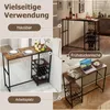 Collage showing a bar table in different settings: as a home bar, a breakfast nook, and a workspace. Náhľad obrázku produktu