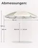 Sonnenschirm Ø 160 cm kippbar mit 8 Streben PF 50+ mit Produktbild-Vorschau 7
