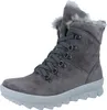 A single gray winter boot with fur lining and laces is shown against a white background. Produktbild-Vorschau