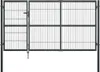 vidaXL Brama ogrodowa ze słupkami stal 350×140 cm antracyt Podgląd zdjęcia produktu 6